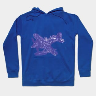 Little Floatplane, Blue Hoodie